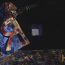 Художник САША СЕМЁНОВ, картина "Я дворник" холст, акрил, 147x198 см, 2006 г.