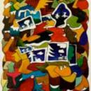 АБРАМОВ АНДРЕЙ СЕРГЕЕВИЧ,картина "Cтруктурный пейзаж",1982г.,х., м. Коллекция музея РГГУ