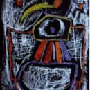 АЛФЁРОВ СЕРГЕЙ АЛЕКСАНДРОВИЧ,картина "Клюв",1990е гг., р. 86х62с.                