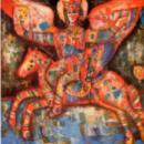 Архангел Михаил. Из цикла " Церковь торжествующая ",1990 г