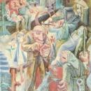 Художник ПЯТНИЦКИЙ ВЛАДИМИР ПАВЛОВИЧ,картина "Поэт и девушка",1971г., х., м.,90,5х70. Частное собрание.